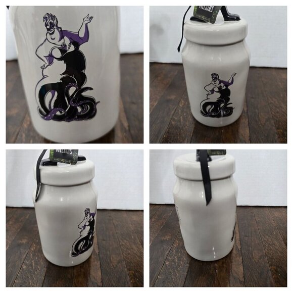 NWT Disney Villain's Rae Dunn Unfortunate Souls Ursula Canister The Little Merma - Picture 2 of 16
